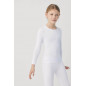 Camiseta térmica UNISEX infantil manga larga blanco-Ysabel Mora