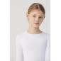 Camiseta térmica UNISEX infantil manga larga blanco-Ysabel Mora