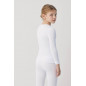 Camiseta térmica UNISEX infantil manga larga blanco-Ysabel Mora