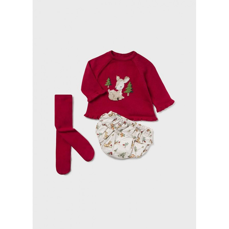 conjunto jersey tricot y leotardo 0-1 mes