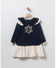 Vestido Felpa Marino-Coco Acqua