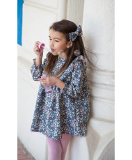 Vestido Flores Petrol-Coco Acqua
