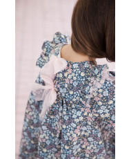 Vestido Flores Petrol-Coco Acqua