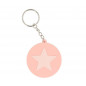 Llavero Silicona Personalizable Star Coral Pink-Tutete Llavero Silicona Personalizable Star Coral Pink-Tutete