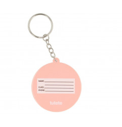 Llavero Silicona Personalizable Star Coral Pink-Tutete