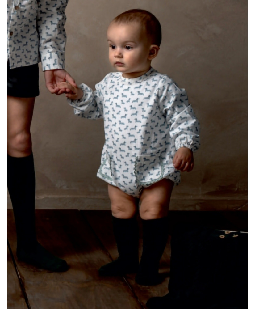 Pelele Perros Verdes Salchichas-CMP Tex