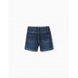 Bermuda Vaquera 'Comfort Denim' para Bebé Niño, Azul Oscuro-Zippy