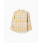 Camisa de bebé niño a cuadros cuelo mao-Zippy Camisa de bebé niño a cuadros cuelo mao-Zippy