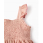 Vestido de niña 100% algodón con bordados de punto de cruz-Zippy