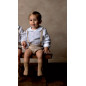 Peto Niño Lunares Chocolate con Camisa Bámbula Cuello Bebé-CMP Tex