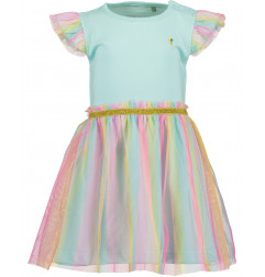 Vestido Bebé Fantasía Arcoiris Tul-Blue Seven