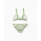 Bikini de niña estampado en verde claro-Zippy