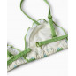 Bikini de niña estampado en verde claro-Zippy