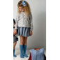 Conjunto Niña Falda y Camisa Flores-CMP Tex