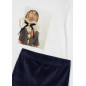 Conjunto legging terciopelo y camiseta niña-Mayoral