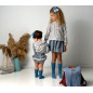 Conjunto Niña Falda y Camisa Flores-CMP Tex