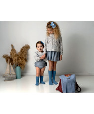 Conjunto Niña Falda y Camisa Flores-CMP Tex