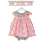 Vestido Ameli Pétalo Vichy+Culote Flores-Valentina