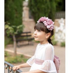 Vestido Cinturón Tul Maquillaje-Coco Ceremonia