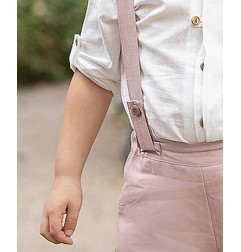 Conjunto Camisa + Short Lino Maquillaje-Coco Ceremonia