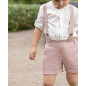 Conjunto Camisa + Short Lino Maquillaje-Coco Ceremonia