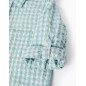 Camisa Vichy con Textura para Niño 'B&S', Verde Agua/Blanco-Zippy