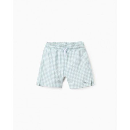 Bañador de niño de cuadros vichy con cordón de ajuste-Zippy