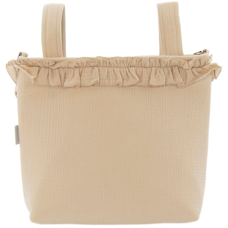 Talega o Bolso Silla Muselina Camel-Rosy Fuentes