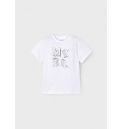 Camiseta básica letras niño-Mayoral