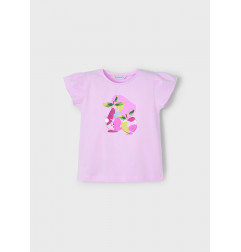 Camiseta dibujo niña Malva-Mayoral
