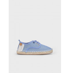 Alpargata cordones niño jeans-Mayoral
