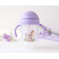 Taza aprendizaje step 3 300ml con asas conejo lavanda-Kiokids